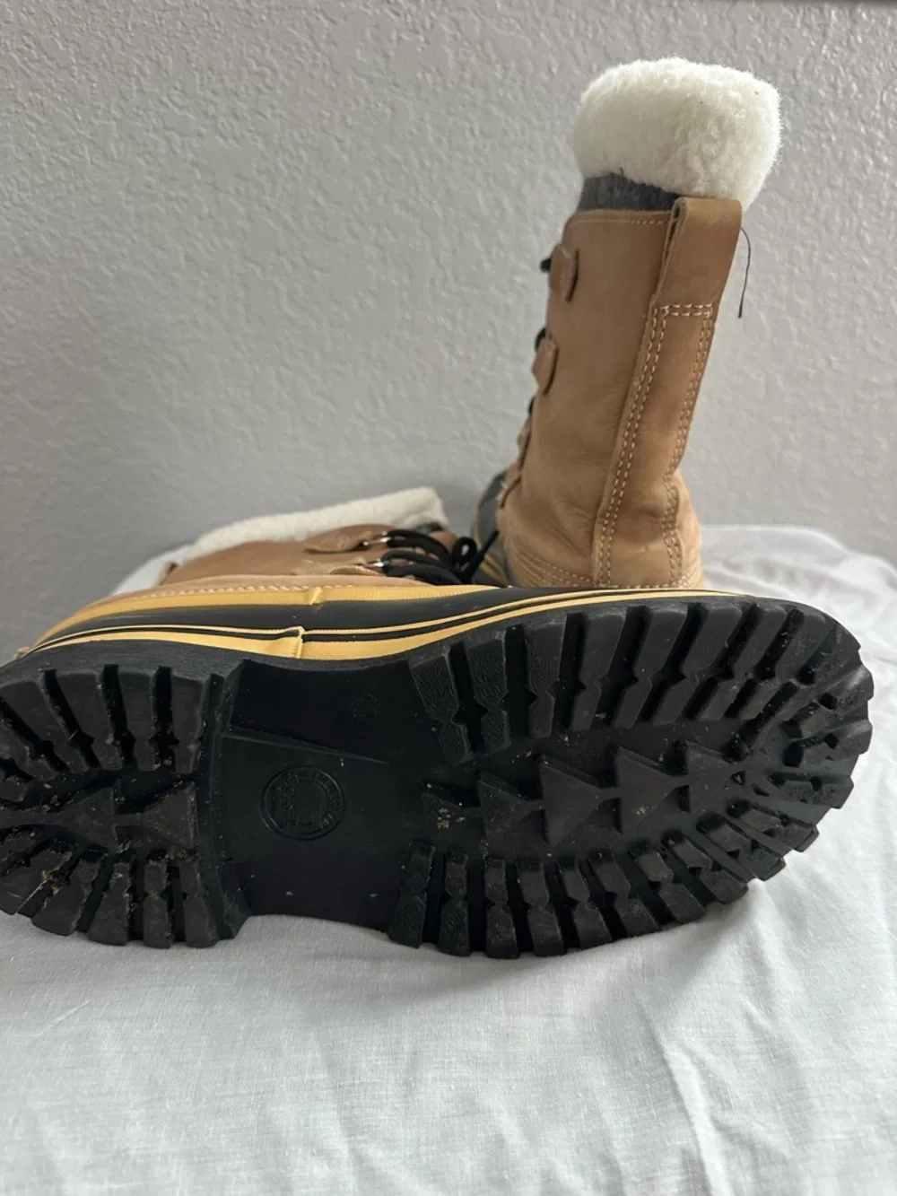 Sorel Caribou Waterproof Snow Boots Men’s 10 Brown Black Winter Duck Boots‎